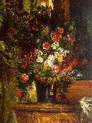 Eugene Delacroix Bouquet of Flowers on a Console_3 France oil painting artist